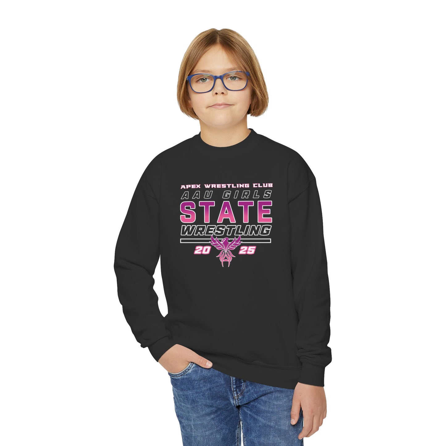 AAU Girls State Youth Crewneck