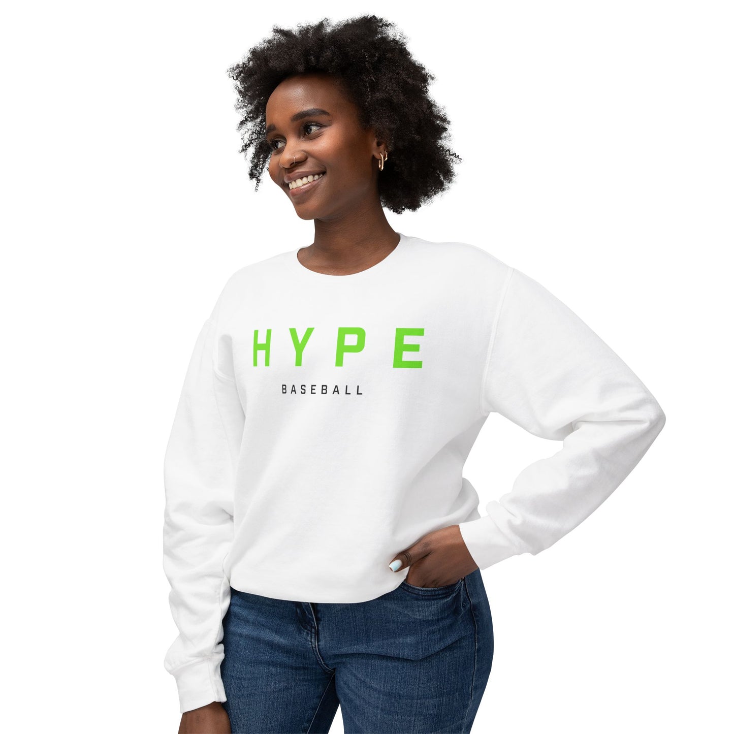 Hype Baseball Crewneck Sweatshirt - Comfort Colors