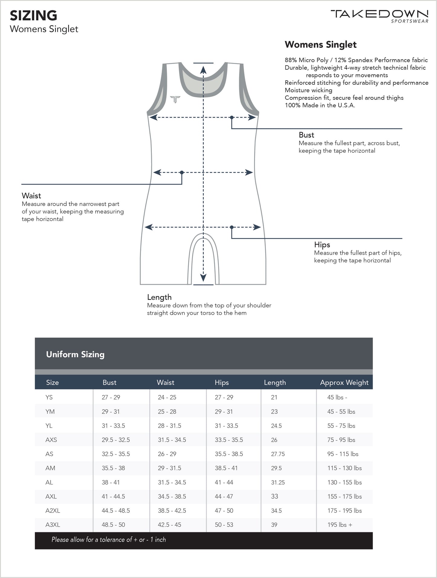 Wrestling Singlet