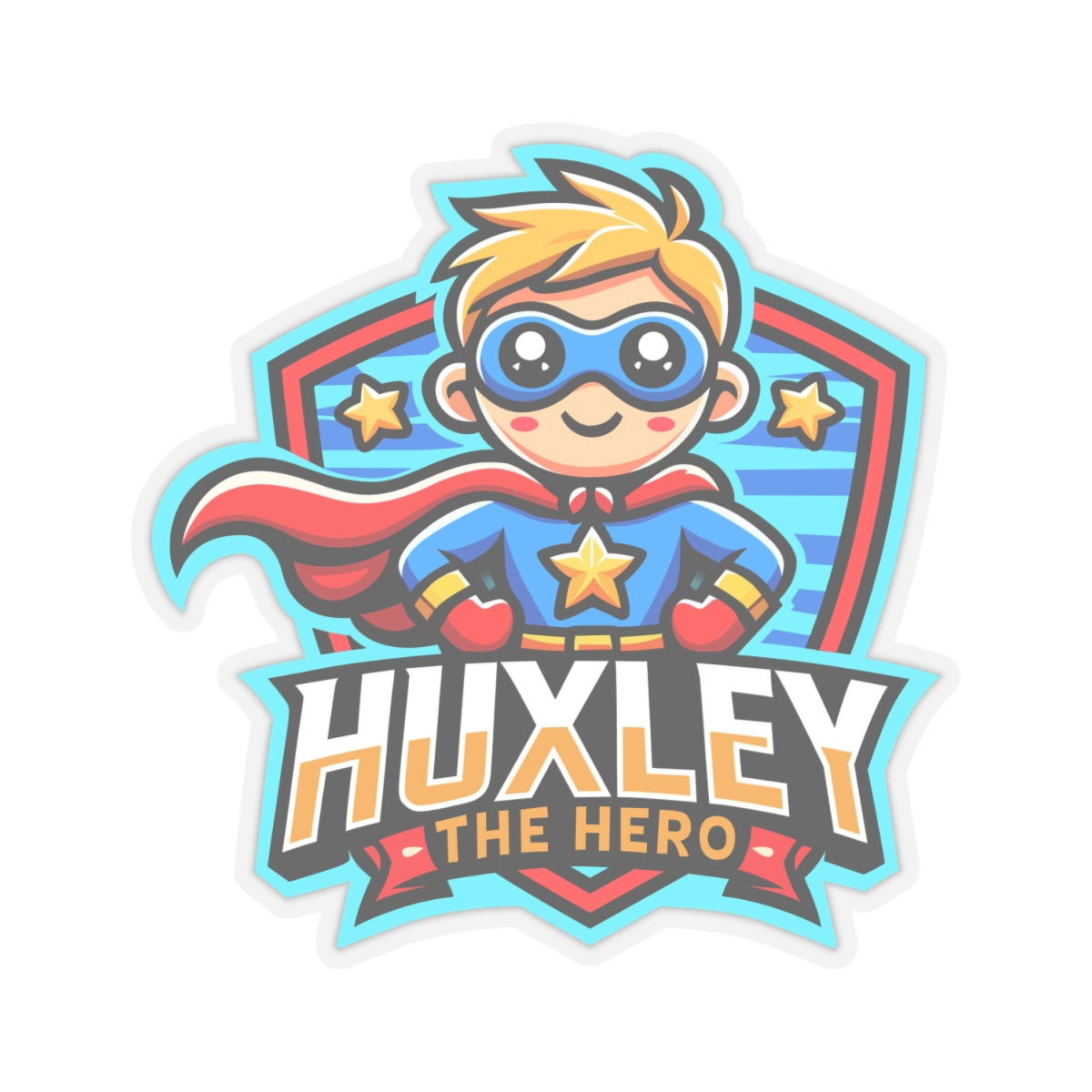 Huxley The Hero Stickers