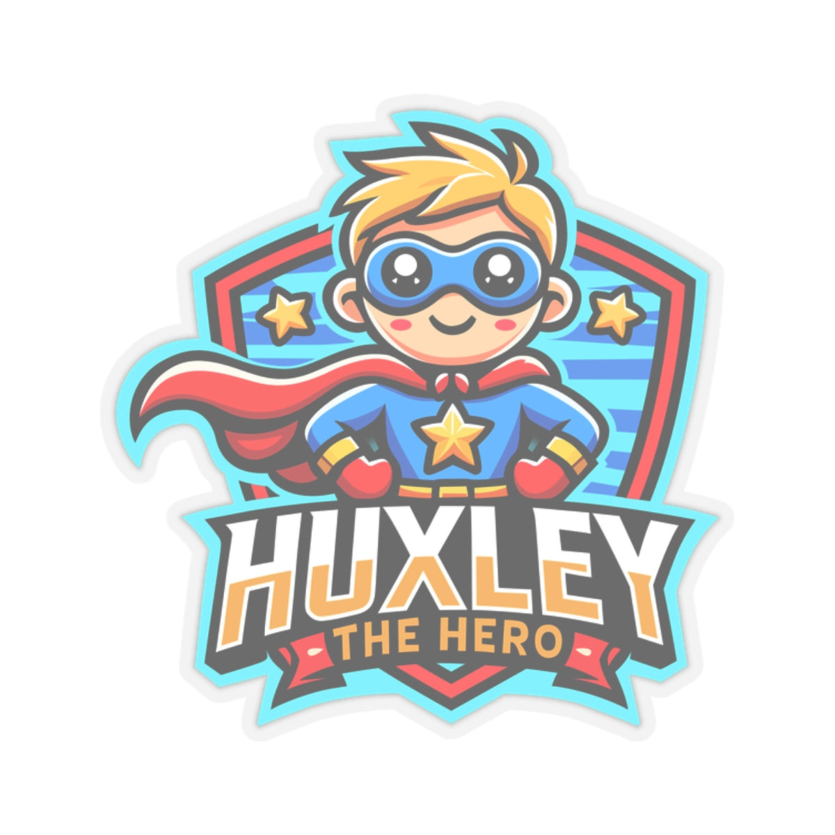 Huxley The Hero Stickers