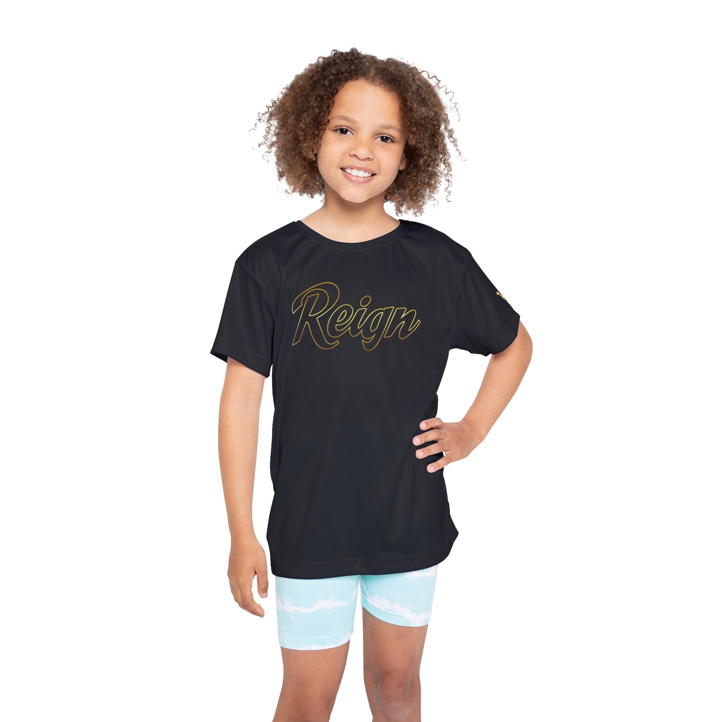 Reign Gold Youth Performance Tee