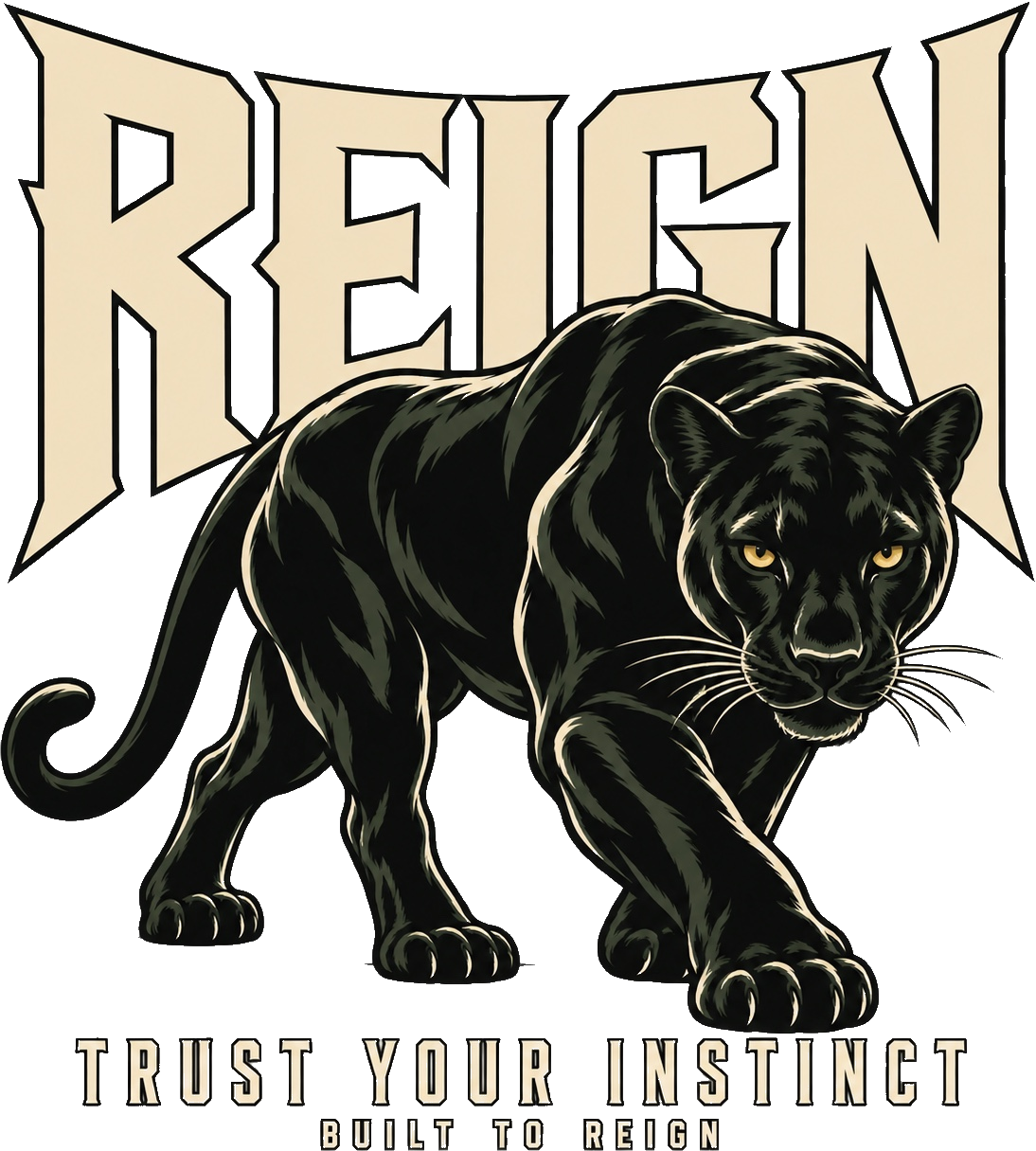 REIGN Trust Your Instinct panther artwork